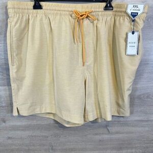 NWT Rowm Mens Swimwear‎ Short Yellow Sz XXL Beach Summer Vacation Swimming